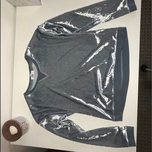 blue velvet long sleeve